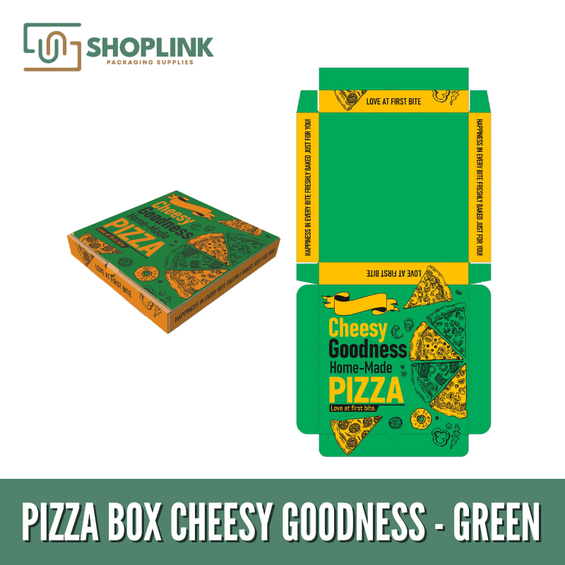Pizza Box - Green Cheesy Goodness