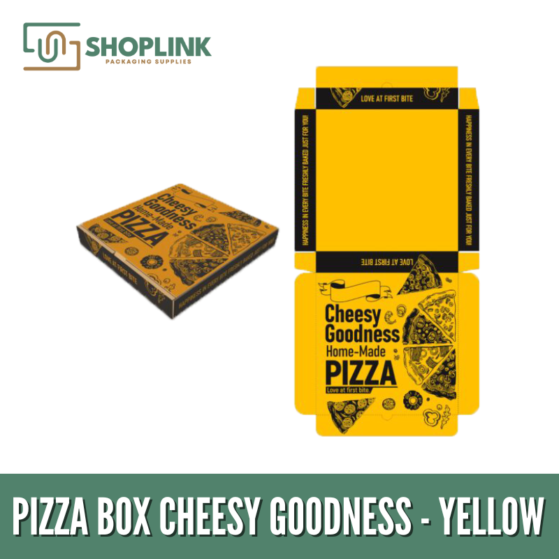 Pizza Box - Yellow Cheesy Goodness